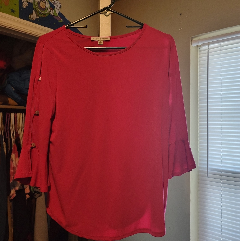 Medium Green Envelope Long Sleeve Shirt